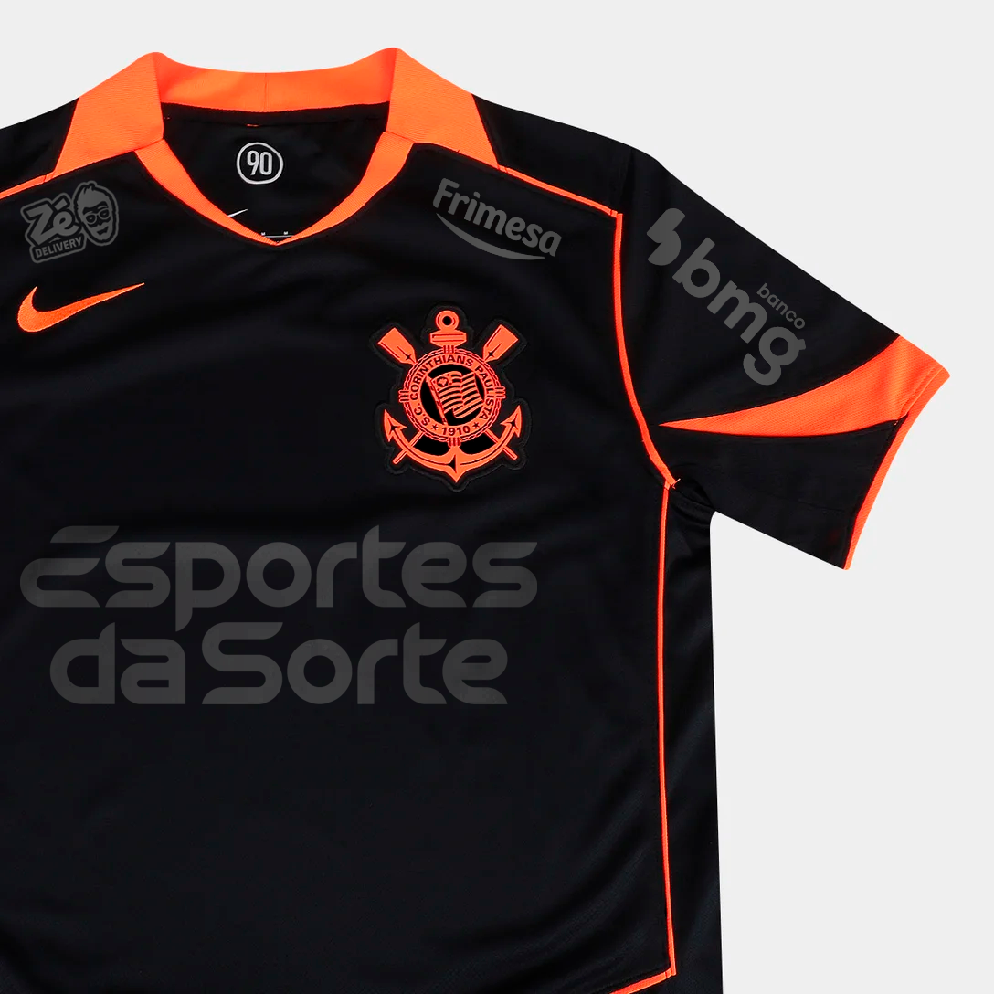 Camisa Nike Corinthians 2025/26 III Torcedor Com Patrocínios