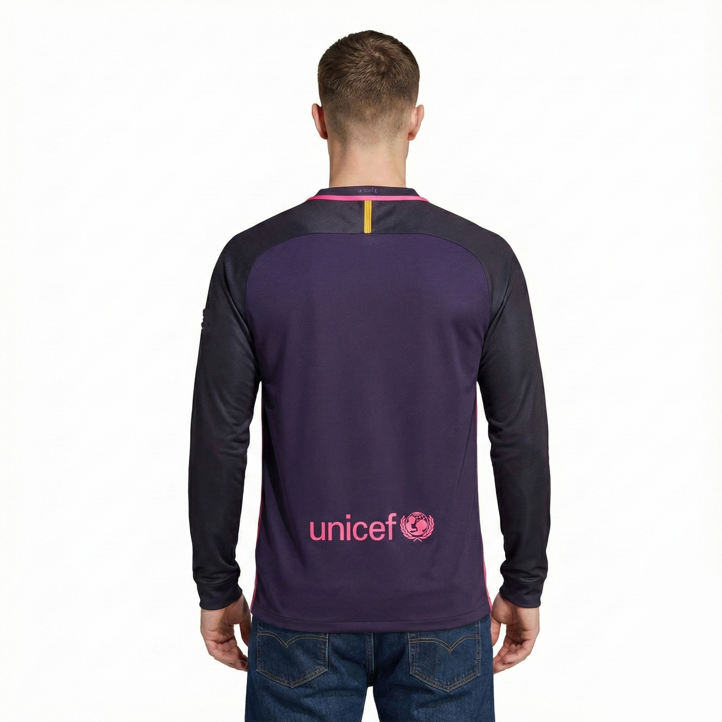 Camisa Retrô Barcelona 2016/17 I Manga Longa