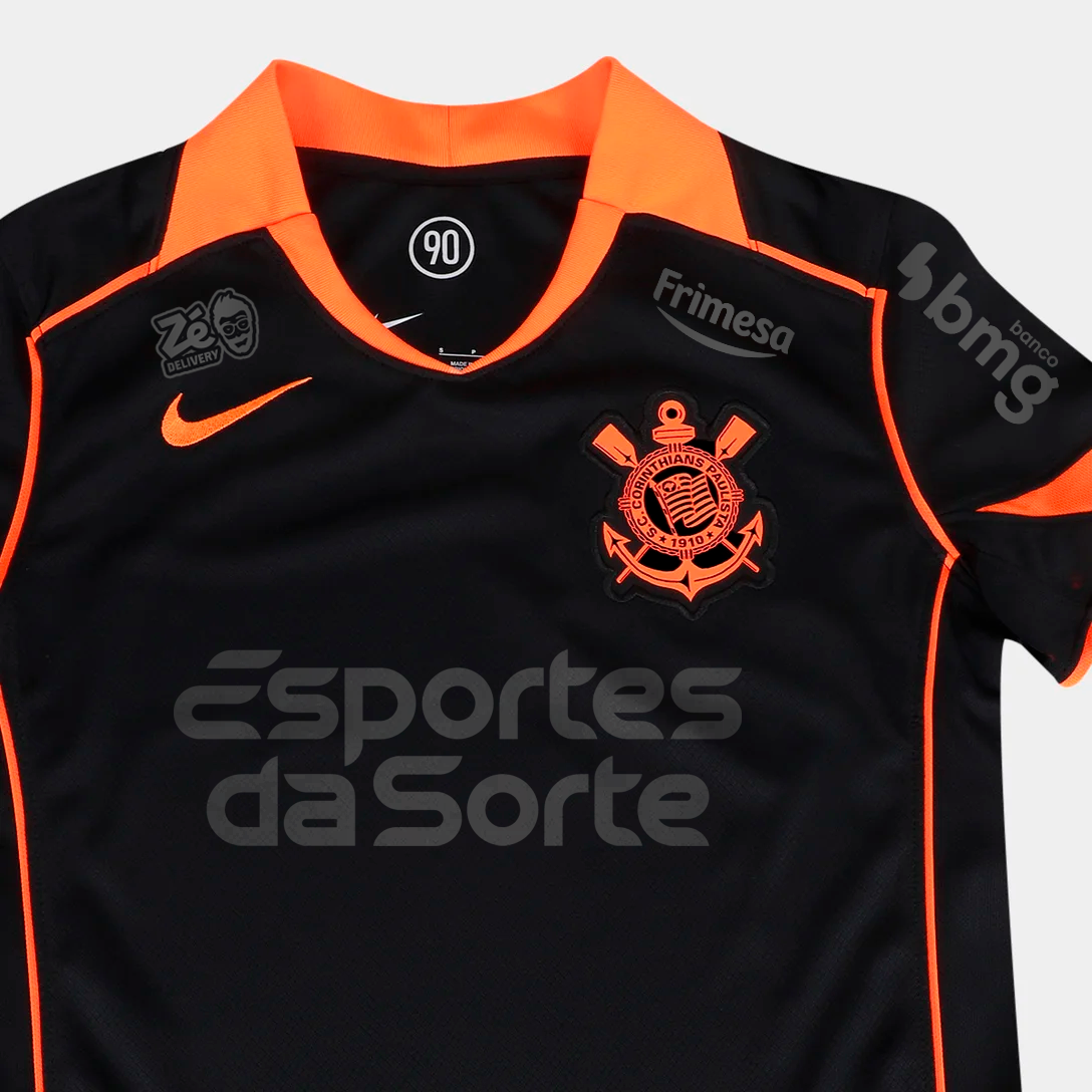 Camisa Feminina Nike Corinthians 2025/26 III Torcedor Com Patrocínios