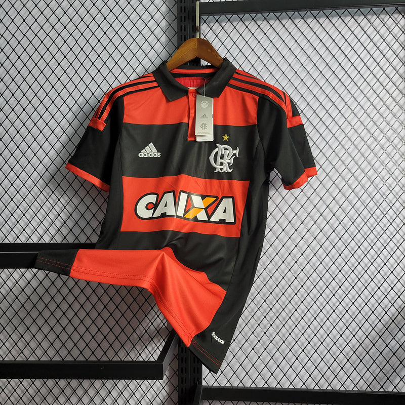 Camisa Retrô Flamengo Home 2014/15 Masculino - Preto e Vermelho