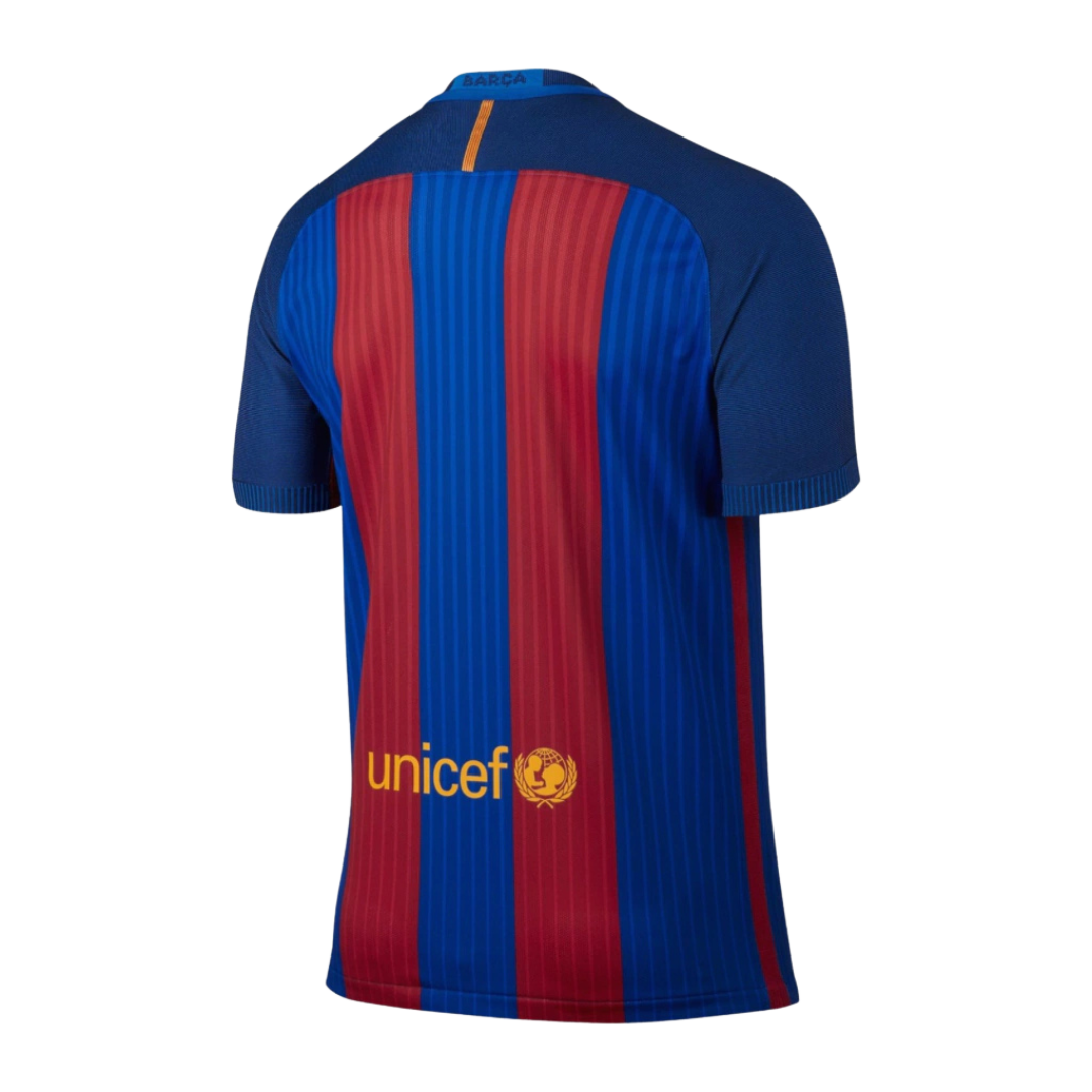 Camisa Retrô Barcelona I Home 2017/18 Nike Masculino Azul Grená