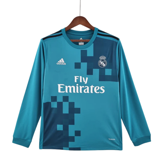 Camisa Manga Longa Real Madrid 17/18 Adidas - Azul