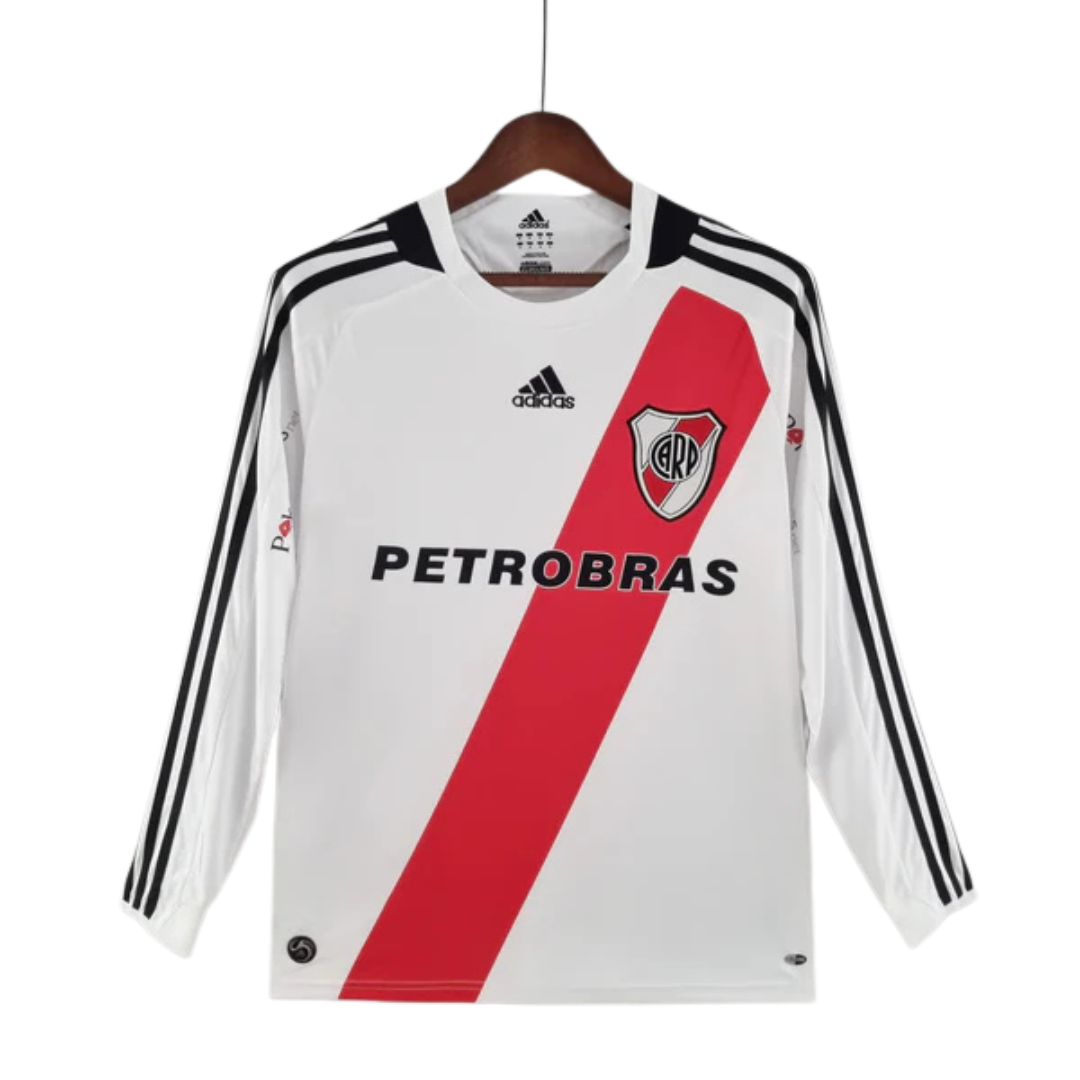 Camisa Manga Longa River Plate 09/10 Adidas - Branco