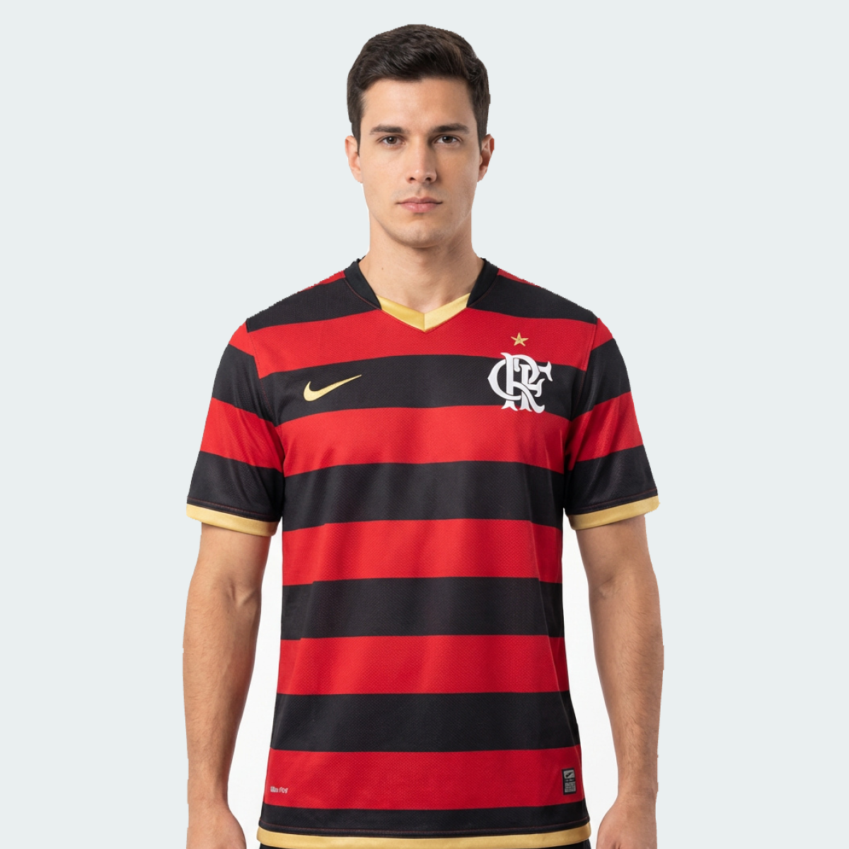 Camisa Flamengo Retrô 2009 Vermelha e Preta - Nike