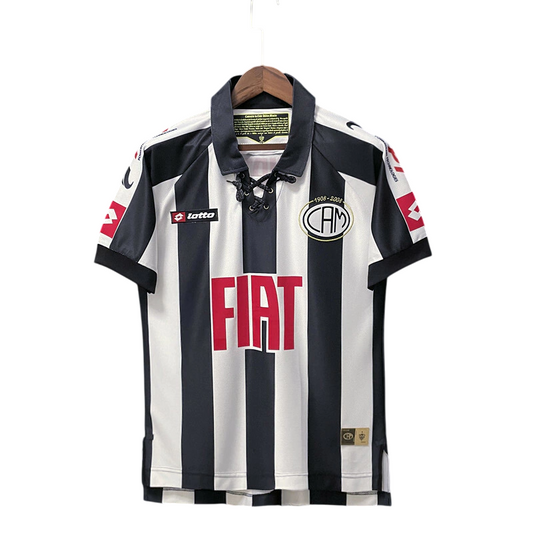 Camisa Atlético Mineiro Centenário Retrô 2008 Preta e Branca - Lotto