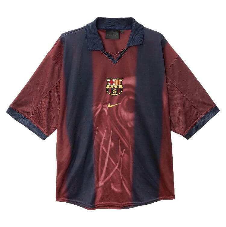 Camisa Retrô Barcelona X Travis Scott 2000/01 Masculino - Grená