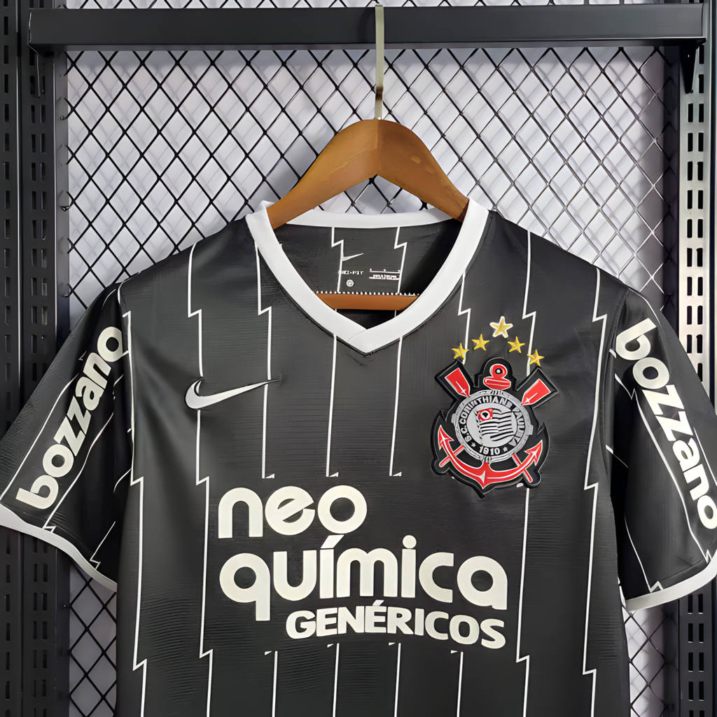 Camisa Corinthians Retrô 2012/13 Home Nike Masculina - Preto