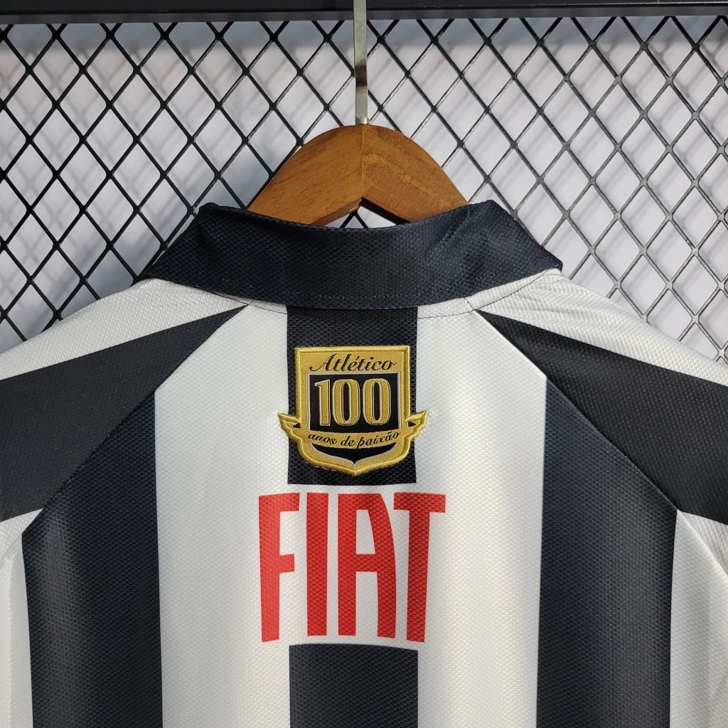 Camisa Atlético Mineiro Retrô 2008 Branco e Preto - Lotto
