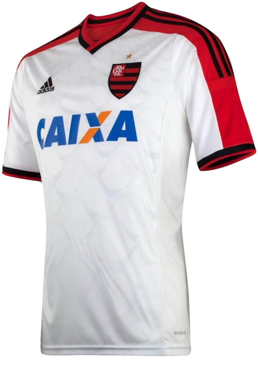 Camisa Flamengo Away 14/15 s/n° Torcedor Adidas Masculina - Branca